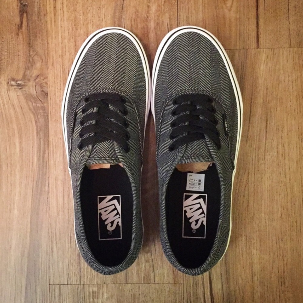 VANS | Black Herringbone | Women 8
